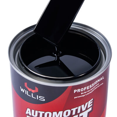 Vernice a colori WILLIS 1K per auto rivestita di plastica in resina acrilica 1K con nero extra Vernice premium 1K per verniciatura dei rivestimenti dei veicoli