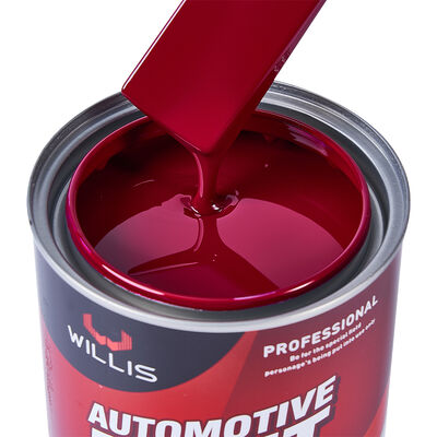 Topcoat acrilico rosso rosa 1K ad alte prestazioni, vernice per auto monocomponente più venduta, include diluente per vernici e rivestimenti