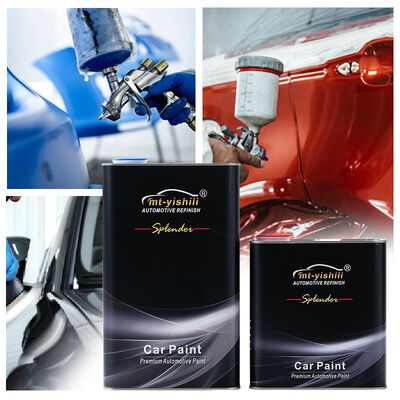 Factory Supplied Car Paint, Extra Coarse Silver Metallic Coating for Automotive Plastic Parts, Clear Coat/Thinner/Hardener