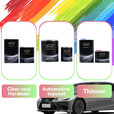 Factory Supplied Car Paint, Extra Coarse Silver Metallic Coating for Automotive Plastic Parts, Clear Coat/Thinner/Hardener