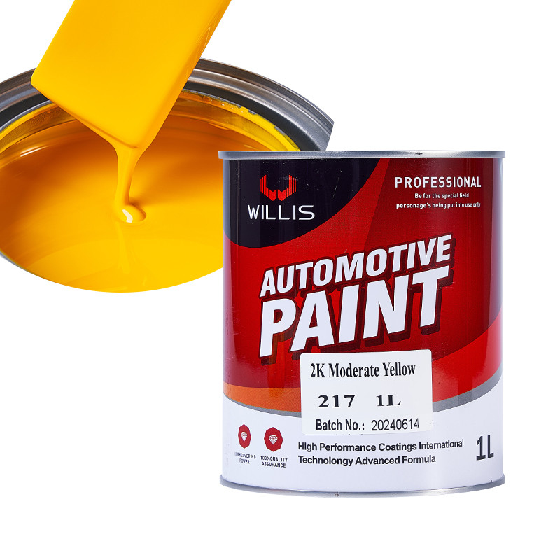 Vernice a spray acrilica gialla per la riparazione del corpo dell'auto