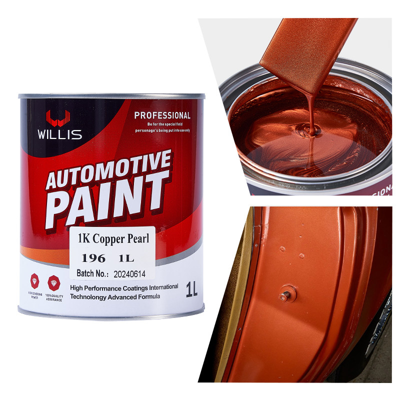 Fornitura di fabbrica Lacca acrilica 1K Basecoat Perla Vernice auto 1K Perla di rame OEM Disponibile Auto Rifinire Vernice Spray Auto