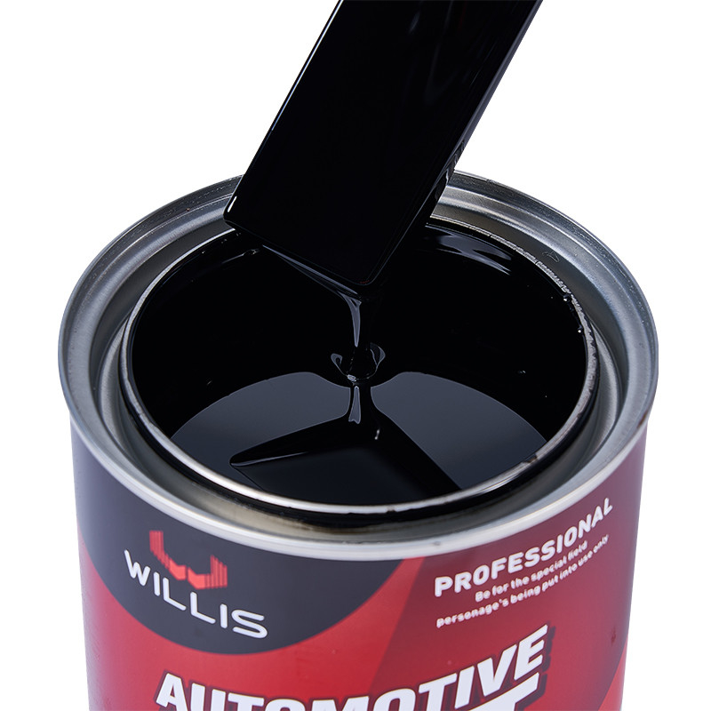 Vernice acrilica epoxi automotive durabile due confezioni Vernice acrilica auto metallica rosso 2K bluastro extra nero