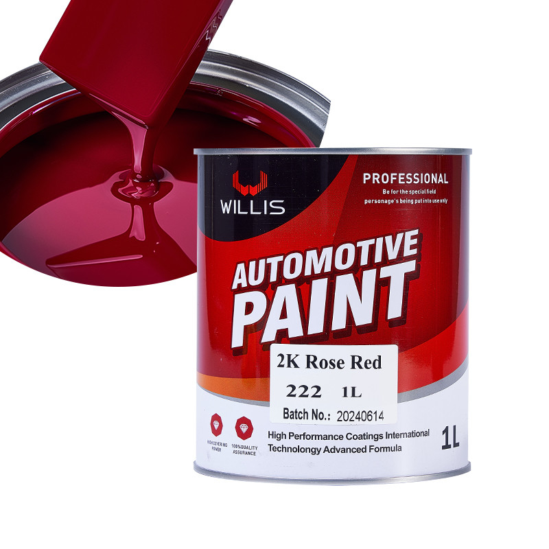 2K Rosa Rosso 2K Vernice solida per automobili / Marchio pubblicitario OEM / ODM Accettabile vernice per auto a spruzzo