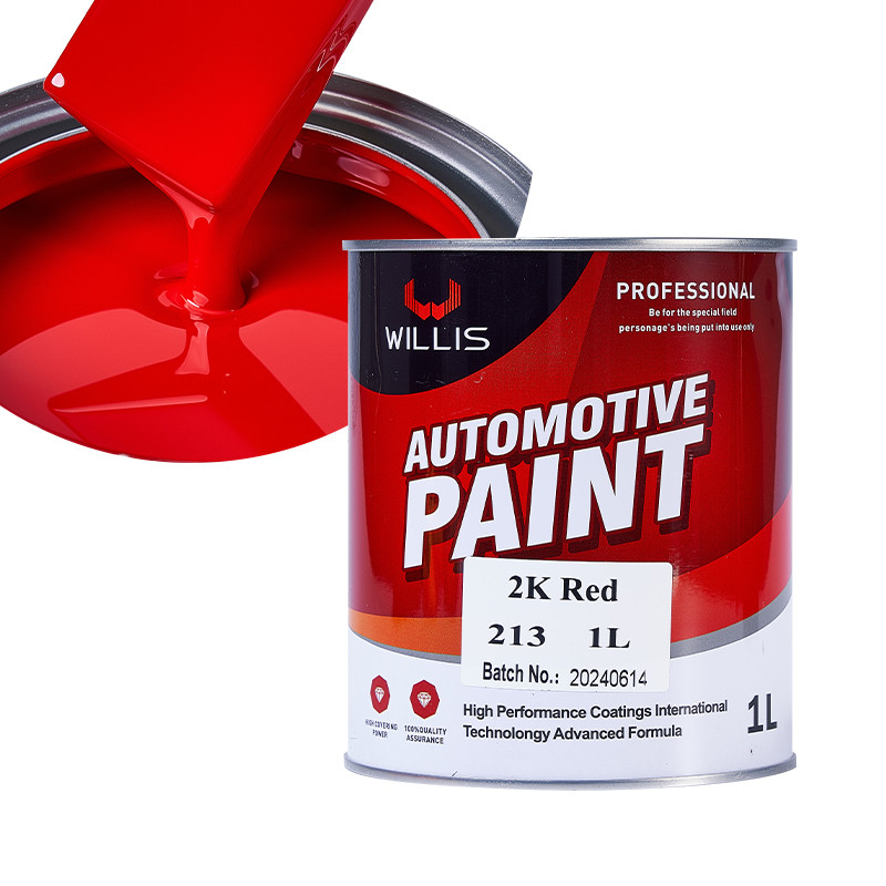 Protezione automobilistica 2K Vernice solida rossa Alta durezza 1L / 4L per lattina Facile costruzione