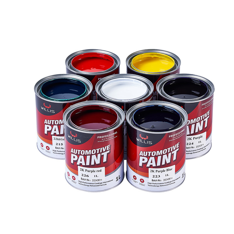 Diversi colori metallici Vernice solida 2K Performance elevata per la superficie dell'auto Produttore di vernici automobilistiche Auto Metallic Pain
