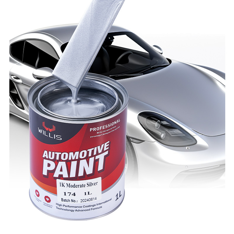 Vernice per auto metallica d' argento a secco rapido, rivestimento liquido Vernice a spruzzo acrilica lacca 1K Vernice per auto metallica d' argento moderata
