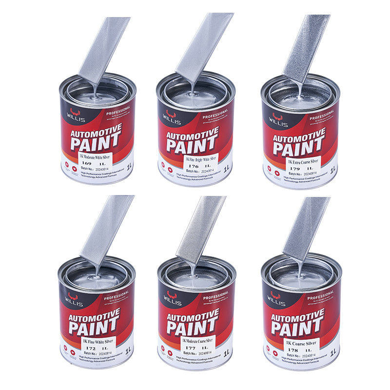 Basso Voc Argento Vernice Metallica Automotive Alta Solid Industrial Primer Vernice Acrilica Lacca Spray Vernice Metallica Auto Vernice