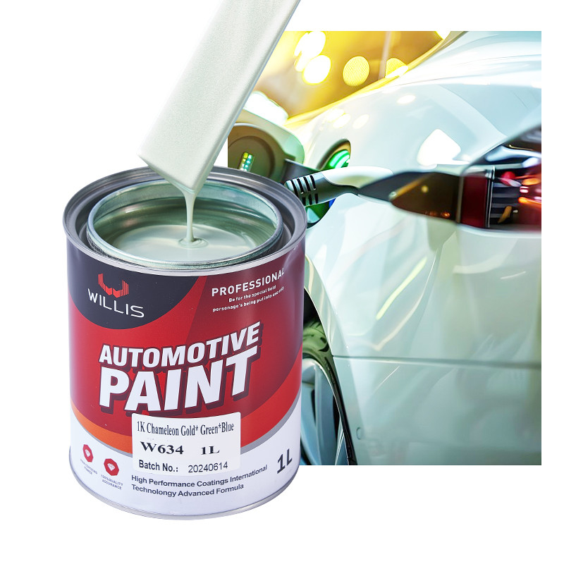 1K Multicolore che cambia effetto di illusione perlacent Paint Resina acrilica con rivestimento blu verde viola e vernice