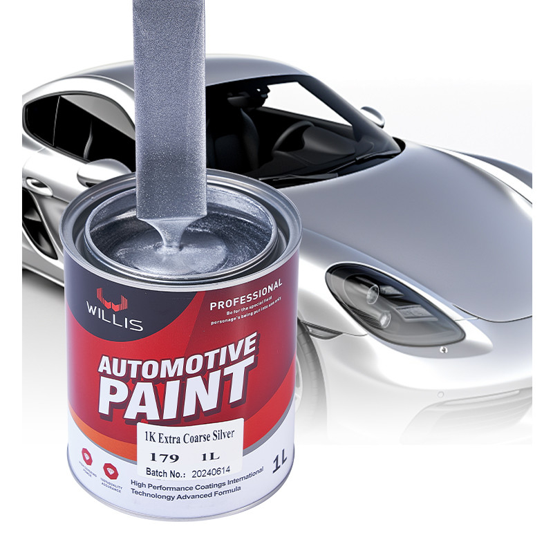 Vernice acrilica Pu Alta lucentezza 1k Vernice metallica argento perla cristallina perla 2k Colori solidi Auto rifinitura Vernice a spruzzo Vernice automatica