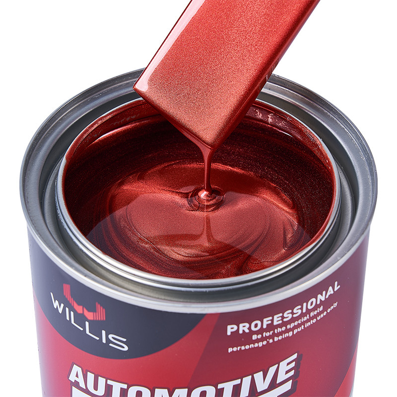 Vernice per automobili a perla chiara acrilica secca rapida 1K Vernice per automobili a perla rossa Acrilica lacca Vernice per automobili sottile