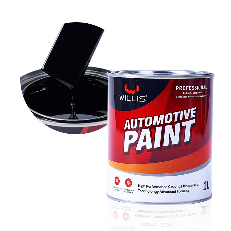 High Gloss 2K Extra Black Automotive Coating Car Painting Refinish Basecoat Top Coat Metallic Color Paint for Boat Paint Repair