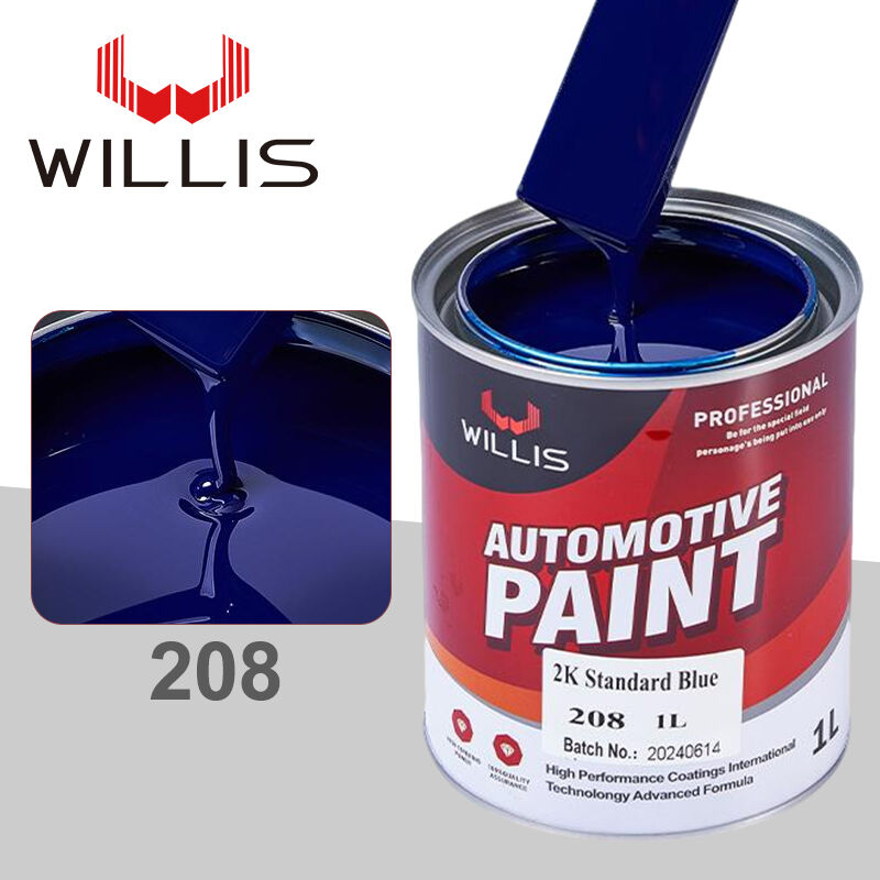 Vendita calda 2K Vernice a spruzzo acrilica auto Blu Metallico Auto lucente Rivestimento liquido Topcoat Colori multipli Fabbrica fornitura OEM