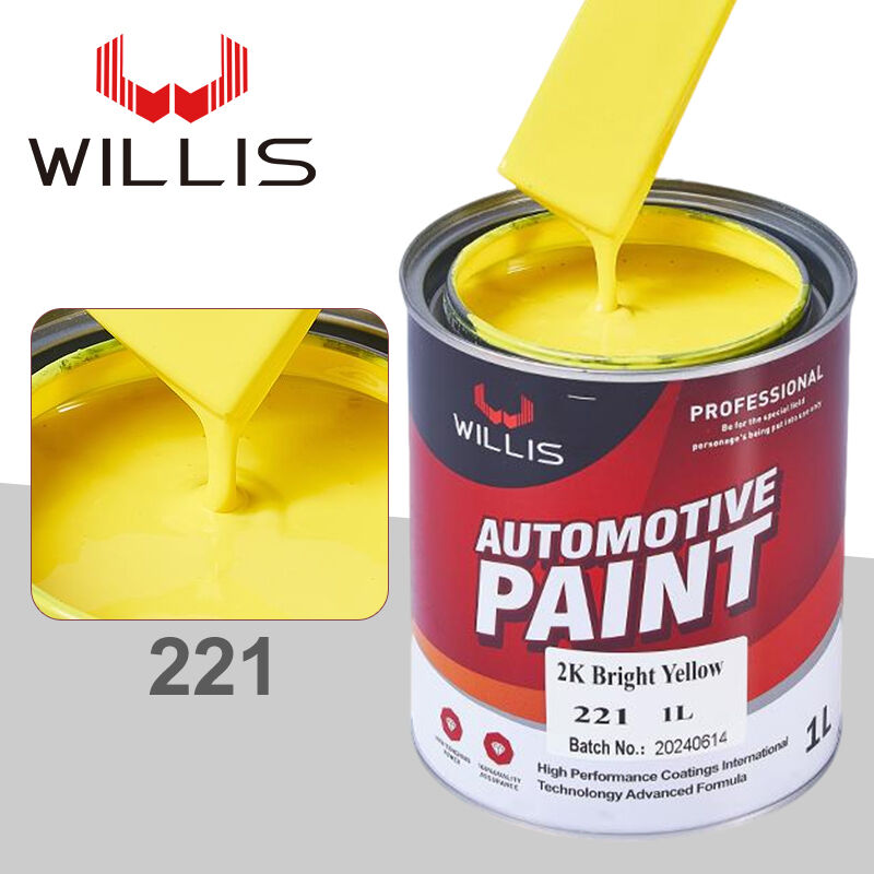 Vernice per auto e barche WILLIS OEM 2K ad alta vendita con più colori, liquido acrilico, include diluente per vernici a spruzzo