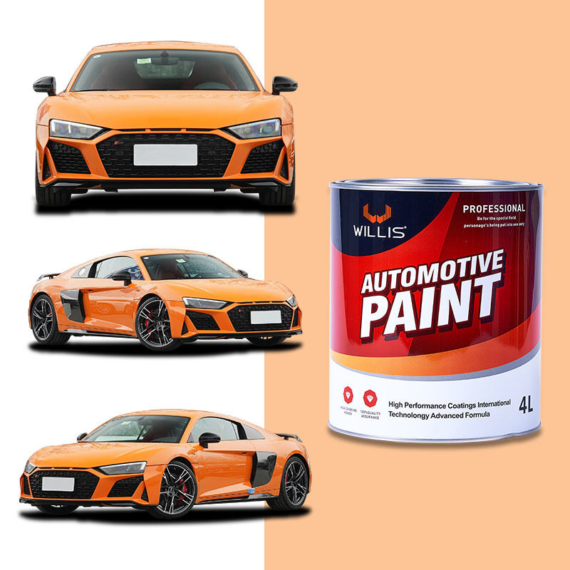 Vernice per carrozzeria ecologica sostenibile WILLIS, vernice per auto 1K 2K acrilica a tinta unita spray con codice OEM rivestimento liquido per plastica metallo