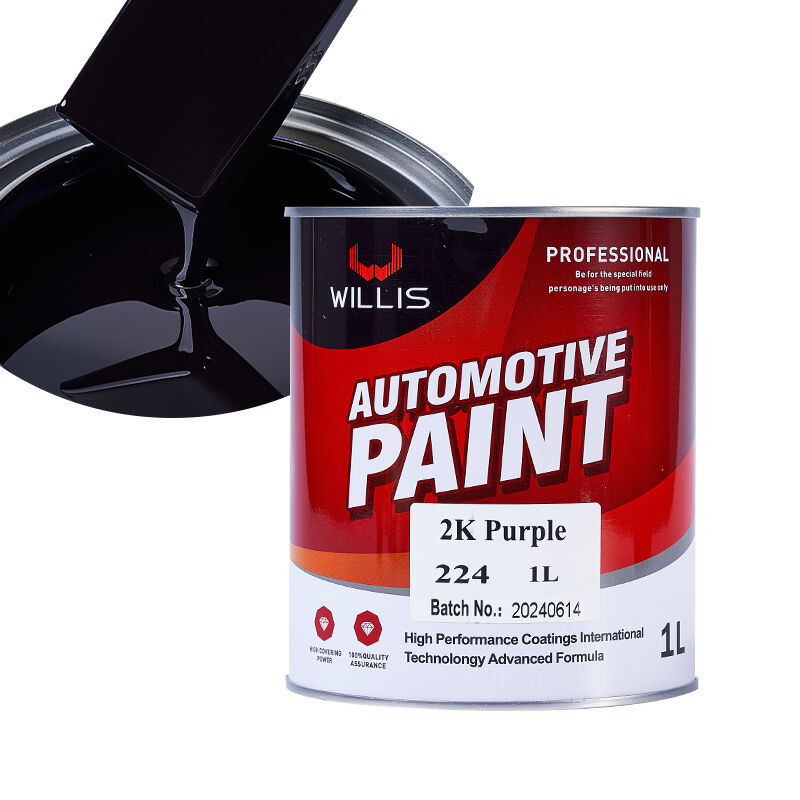 Vernice per rivestimento automobilistico viola 2K Base acrilica a due componenti Top Coat Verniciatura auto Rifinitura Spray Riparazione auto Riparazione vernice