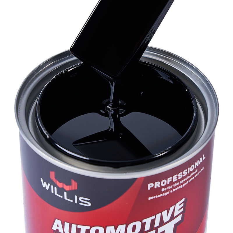 Vernice per ritocco automobilistico liquida 1K Extra Black, vernice di base monocolore 1K per rivestimenti automobilistici in plastica neri