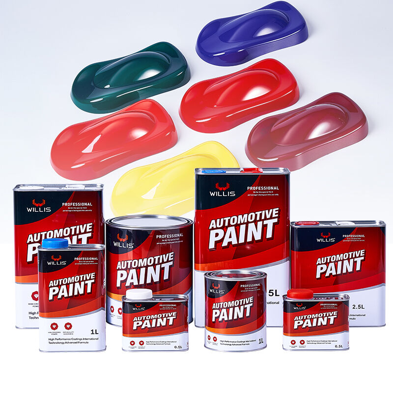 Pintura per riparazione auto a colore solido 1K 2K Pintura per riparazione auto liquida Pintura per riparazione auto a buon prezzo