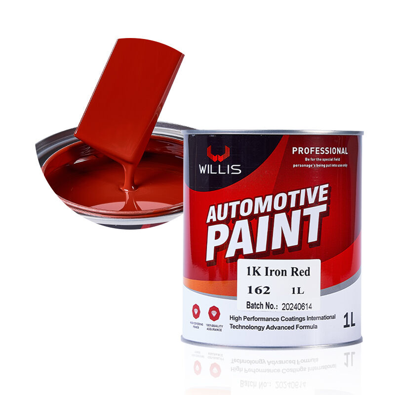Vendita calda 1K Vernice per rivestimento auto Resina acrilica ad alte prestazioni Ferro Toni metallici rossi Automotive Rifinire Vernice auto Prezzo basso
