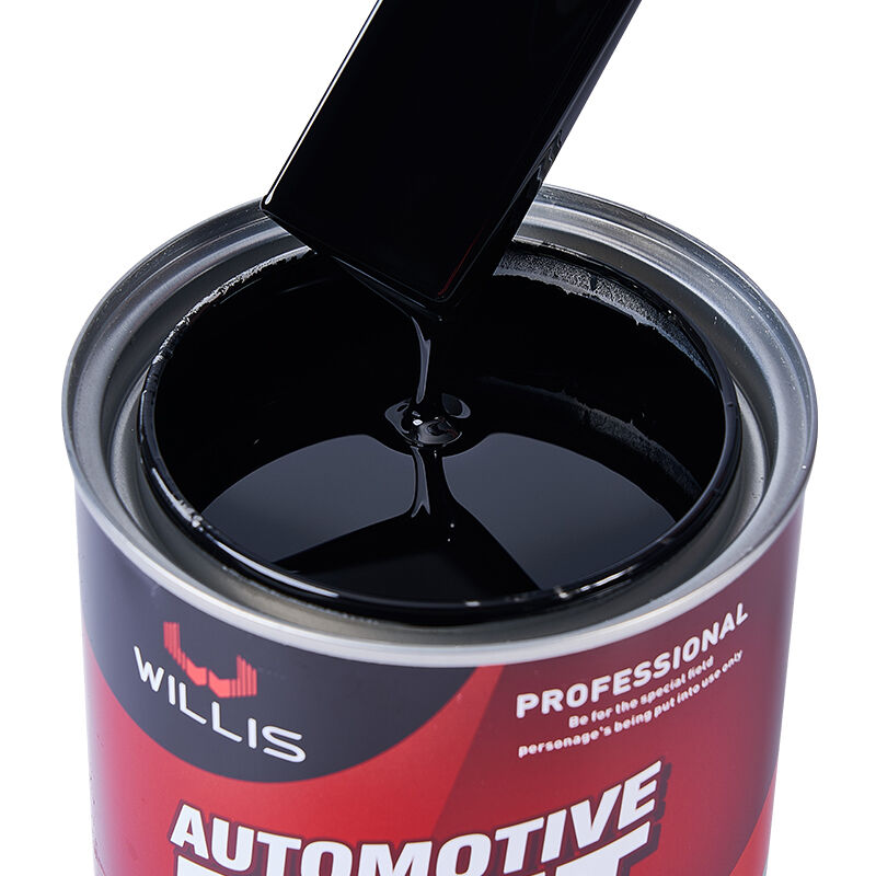 Vernice acrilica per riparazione auto nera economica da 1K in resina acrilica, sottile ad alte prestazioni e rivestimento liquido per auto