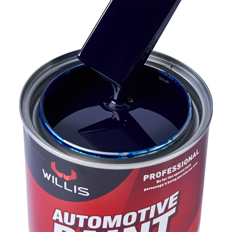 Vernice liquida in resina acrilica da 1K per rifinitura auto Vernice monocomponente blu solido del lago