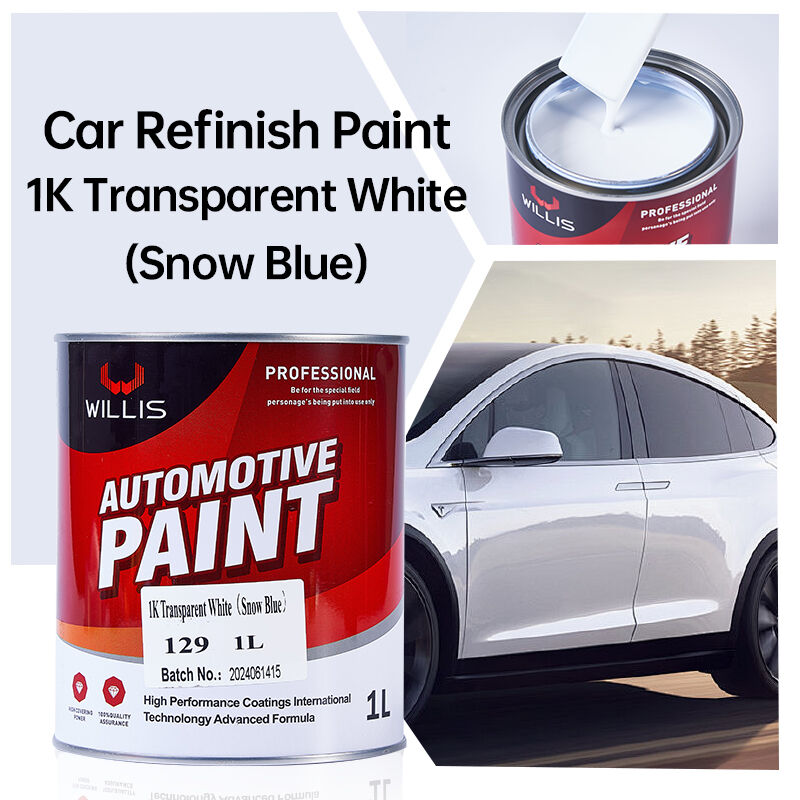 1K trasparente bianco riparazione automobilistica vernice di rivestimento liquido ad alte prestazioni resina acrilica eco-friendly auto rifinitura vernice